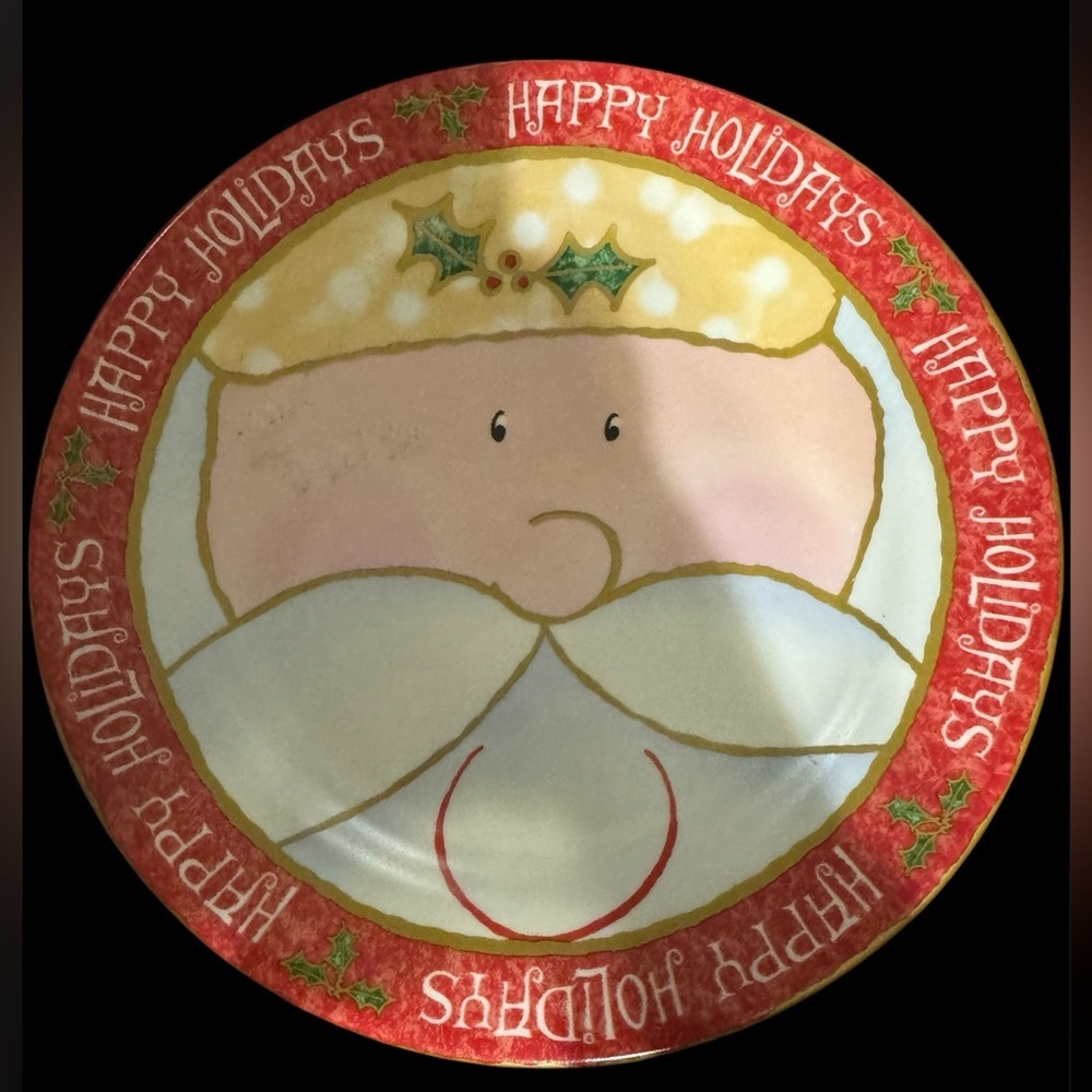 Hobby Lobby Santa stone-wear plate